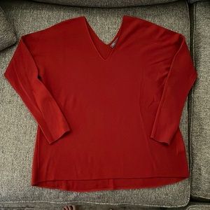 Vince V-neck sweater red sz medium